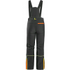 Detské zimné nohavice CXS TRENTON, čierne s HV žlto/oranžovými doplnkami
