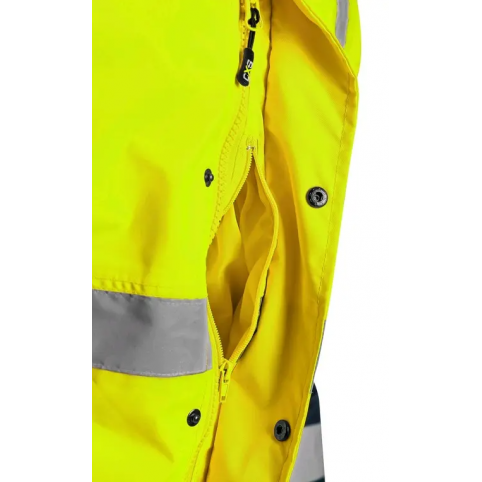 Pánska reflexná bunda OXFORD. žlto-modrá