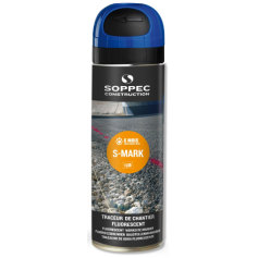 Značkovací sprej SOPPEC S-MARK Fluo, modrý, 500ml