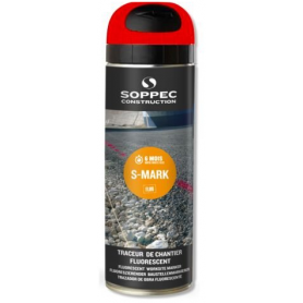 Značkovací sprej SOPPEC S-MARK Fluo, červený, 500ml