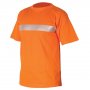 Tričko XAVER s reflexným pásikom, oranžové