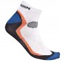 Ponožky SPORT, bielo-čierno-oranžové