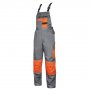 Monterkové nohavice na traky 2STRONG, sivo-oranžové