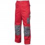 Monterkové nohavice 2STRONG, červeno-sivé