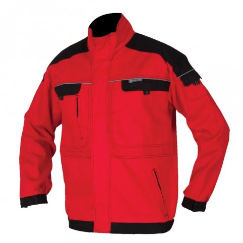 Monterková bunda COOL TREND, červeno-čierna