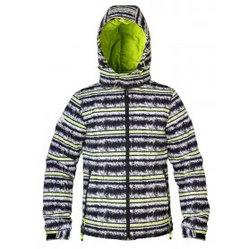 Detská zimná bunda MELON, čierno-zelená (DOPREDAJ)