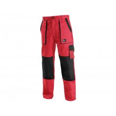 Pánske predĺžené nohavice CXS LUXY JOSEF, červeno-čierne
