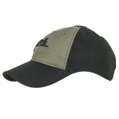 Šiltovka LOGO CAP čierna/olive green, Helikon-Tex