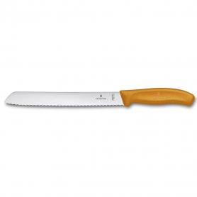 Victorinox Kuchynský Nôž zúbkovaný 21 cm oranžový