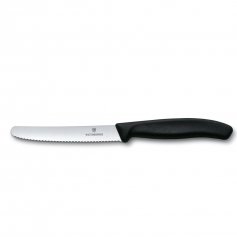 Victorinox Kuchynský Nôž zúbkovaný 11 cm čierny