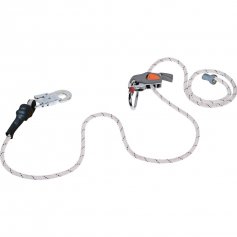 Brzdič + posuvný zachytávač pádu + napínač lana s lanom 2 m a karabínou a hákom DeltaPlus EX030200