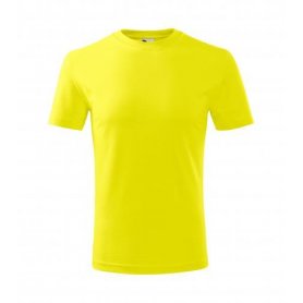 Detské tričko s krátkym rukávom CLASSIC NEW, citrónové