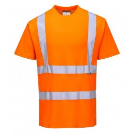 Tričko Hi-Vis s reflexnými pruhmi S170, oranžové